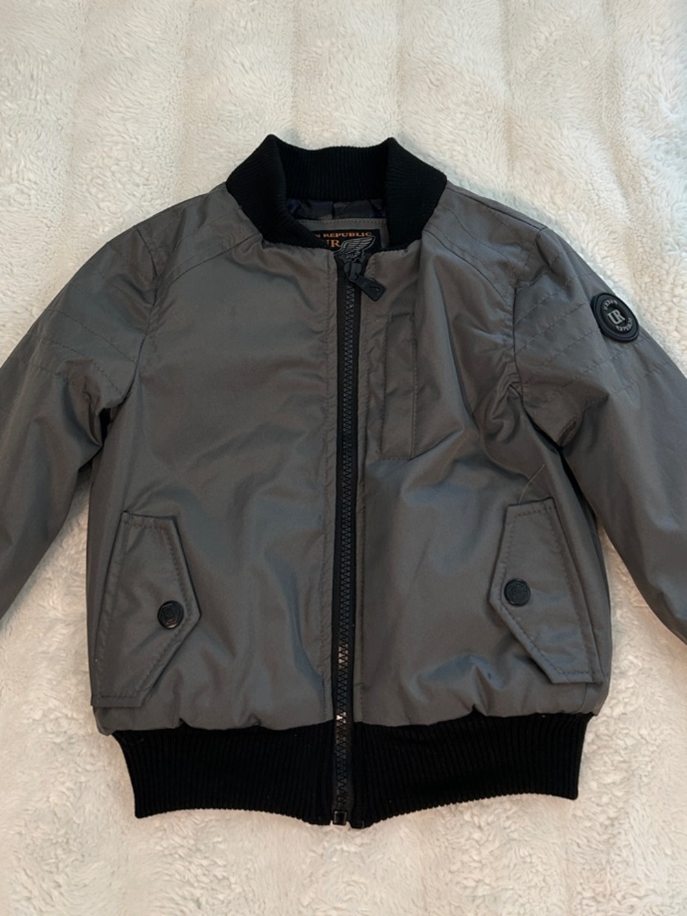 Urban Republic Gray Jacket with Black Trim